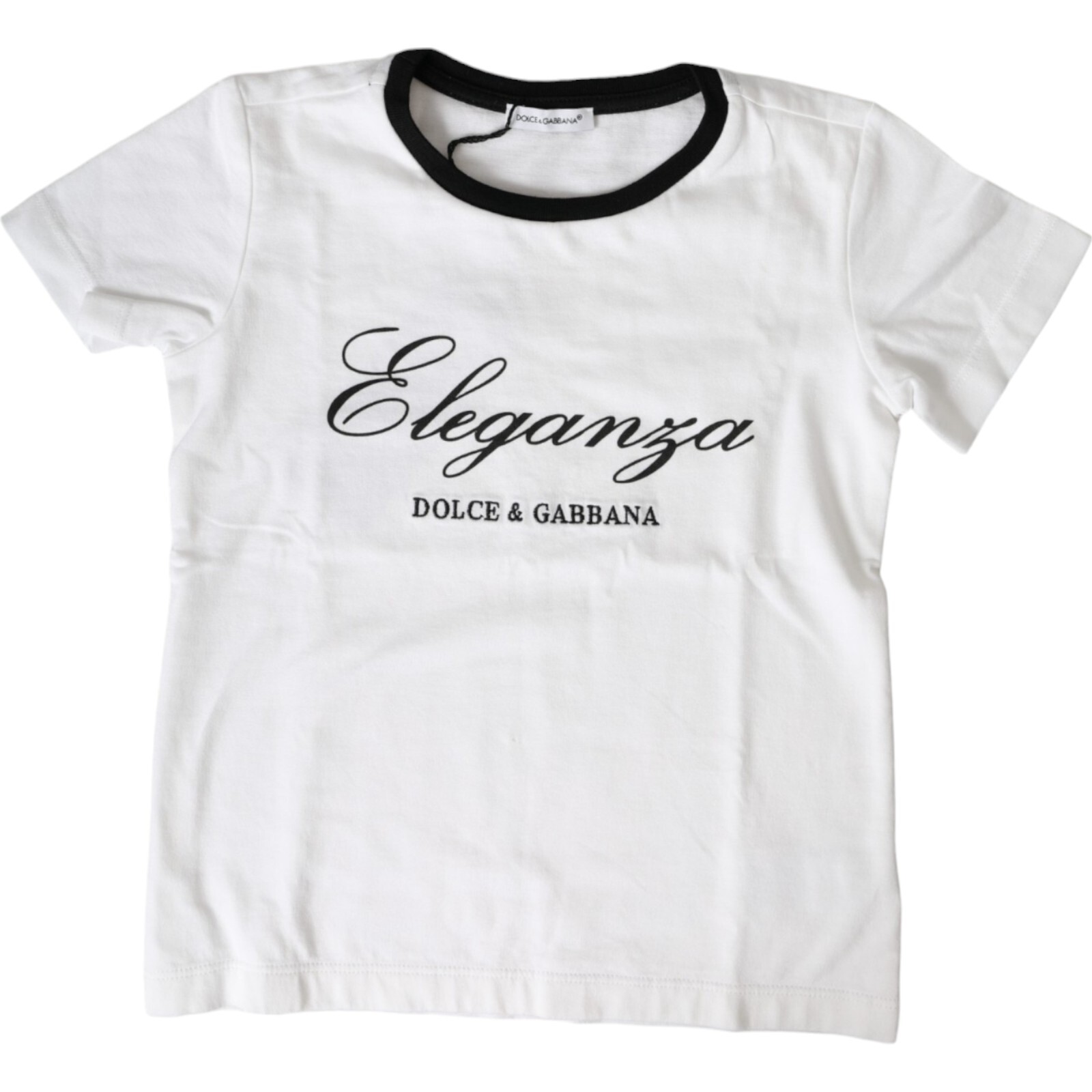 DOLCE & GABBANA Kids T-shirt White Graphic Print Crew Neck s