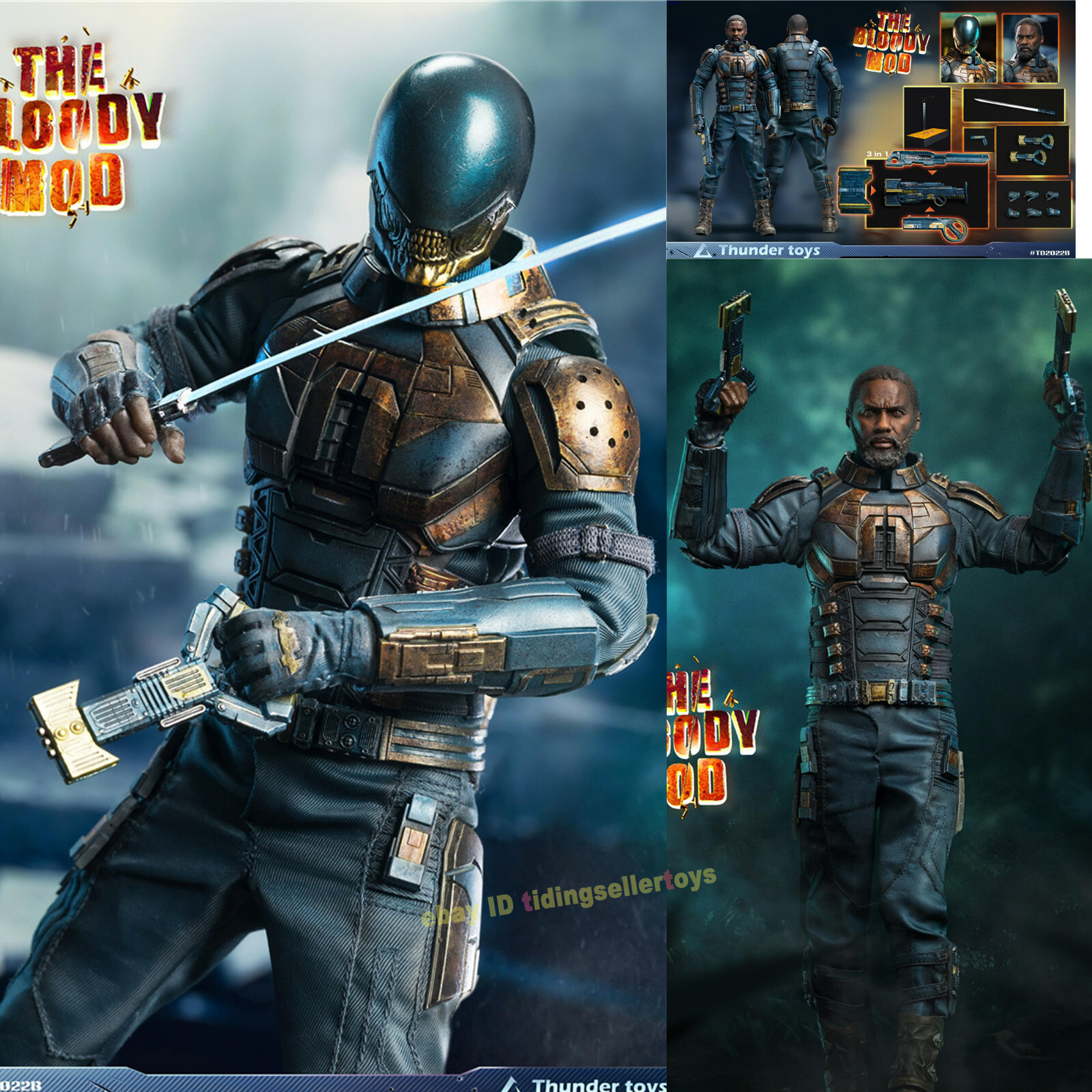 ホットトイズ thunder toys スーサイドスクワッド2体セット Thunder Toys 1/6 ブラディー モッド DX版 未開封新品 TD2022B