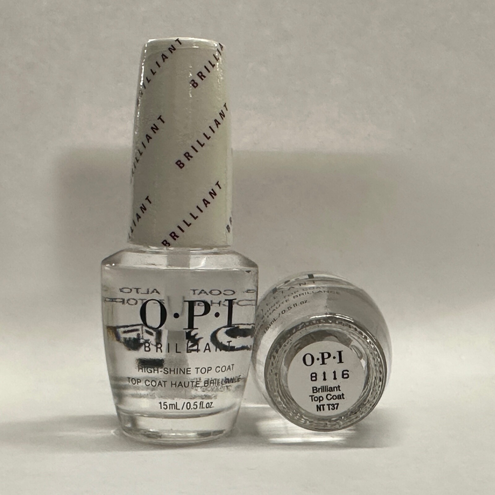 OPI Nail Lacquer, NT T37, Brilliant Top Coat, 0.5oz OPI Nail Lacquer, NT T37, Brilliant Top Coat, 0.5oz