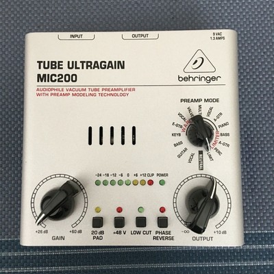 Preamps Channel Strips Behringer Tube Ultragain