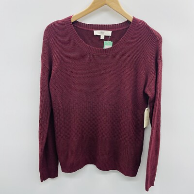 Stitch Fix Pinque Womens Size Small Brie Drop Shoulder Pullover Sweater Purple