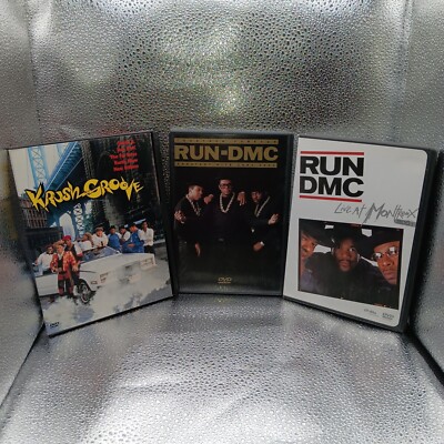 Run DMC DVDs Pre Owned Lot Of 3: Krush Groove Run DMC Greatest Hits 1983-2000