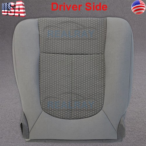 For 2011-16 Ford F250 F350 F450 F550 Super Duty XL Driver Bottom Seat Cover Gray