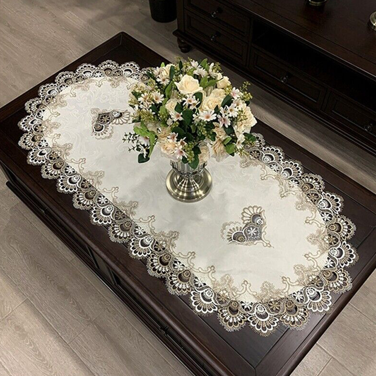 Dustproof Banquet Table Cloth Dining Home