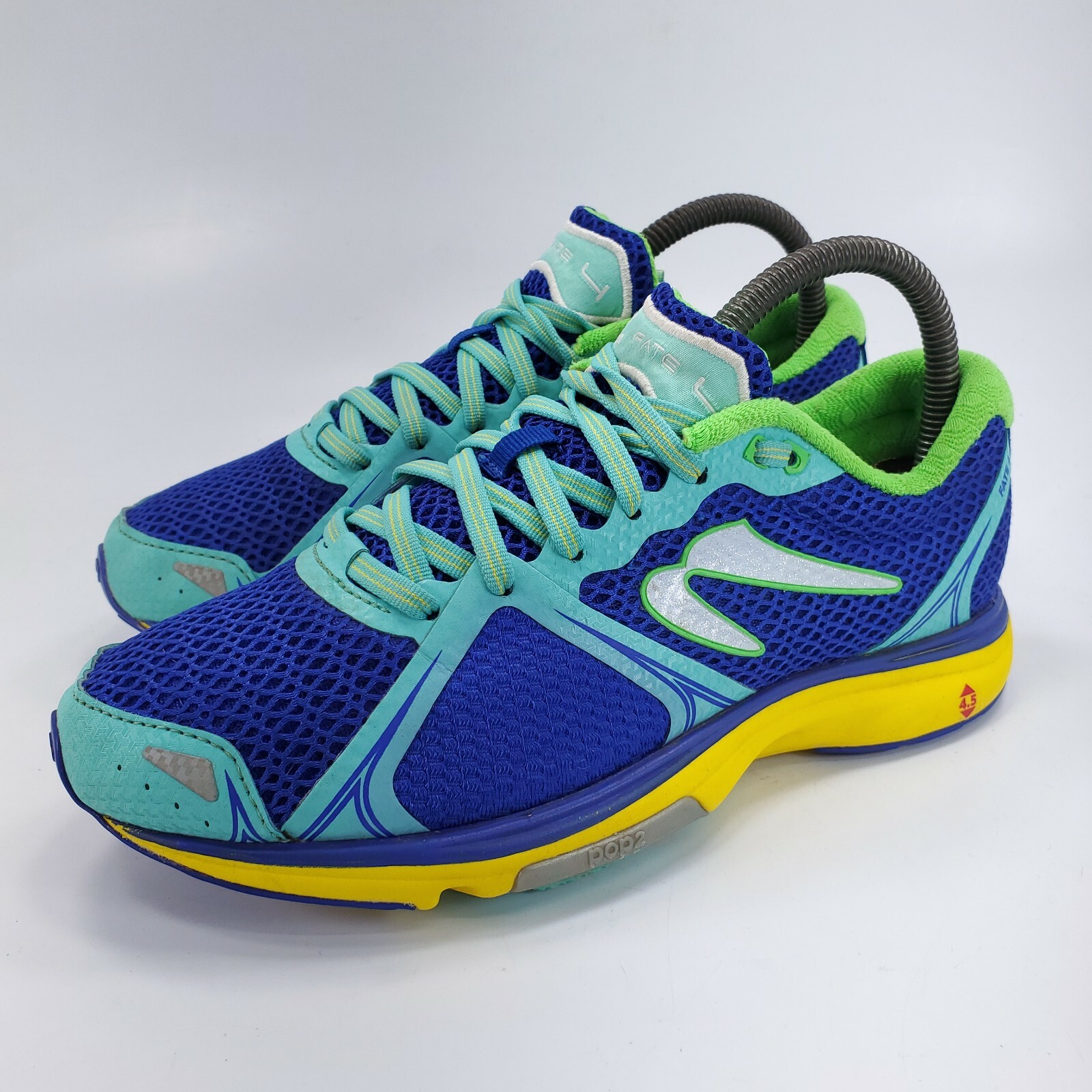 Newton Fate 4 Lace Up Athletic Shoe Womens Size 7.5 W011618 Blue Yellow  Green | eBay