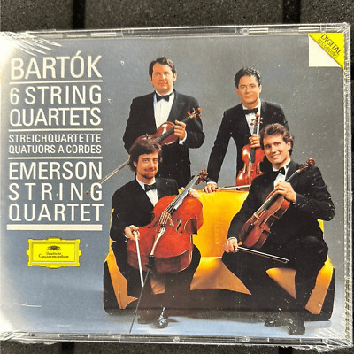 Bartok 6 String Quartets by Emerson String Quartet 2CD, 1988 Digital records0082