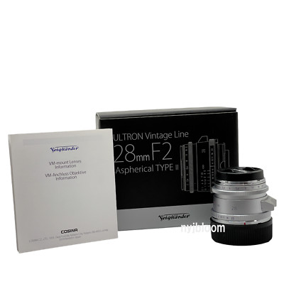New VOIGTLANDER Ultron Vintage Line 28mm f2 Type II Lens - Silver VM Mount
