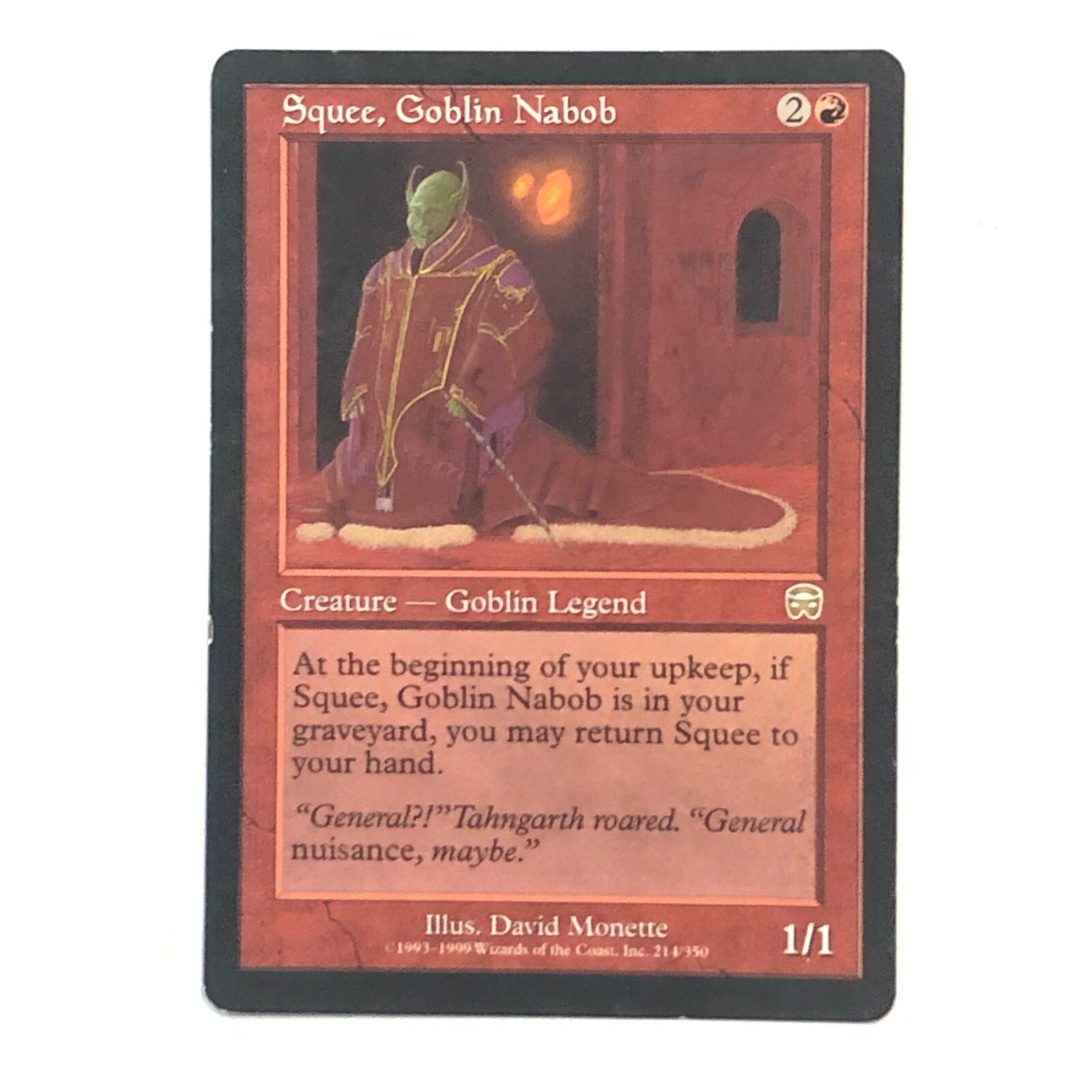 MTG Magic The Gathering Squee Goblin Nabob 214 / 350 1999 David