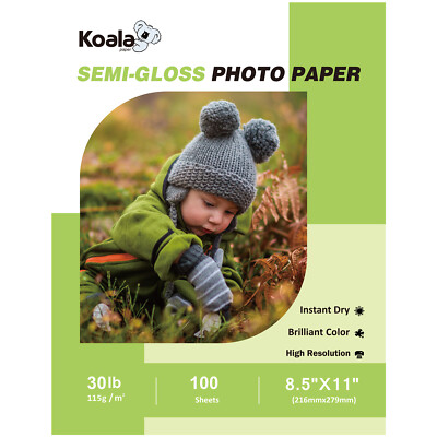 Lot 40-500 Koala Inkjet Photo Paper 8.5X11  Glossy, Semi-Gloss, Pearl 30lb 48lb