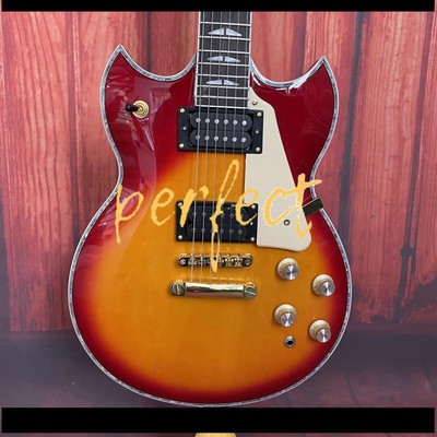 Solid Body YMH Electric Guitar Mahogany Neck&Body HPL Fretboard Cherry Sunburst