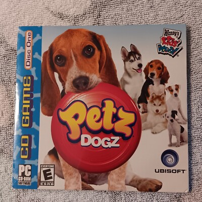 Petz Dogz CD ROM Ubisoft Disc One PC Wendy's Kids Meal Game Promo Rare 2006 NEW