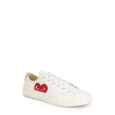 

Comme des Garçons Play Converse Chuck Taylor Low Top Белые мужские 40 евро США, Белый, Converse Chuck Taylor All Star