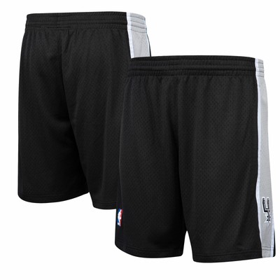 MITCHELL AND NESS SAN ANTONIO SPURS MITCHELL AND NESS HARDWOOD CLASSICS ROAD SWINGMAN SHORTS