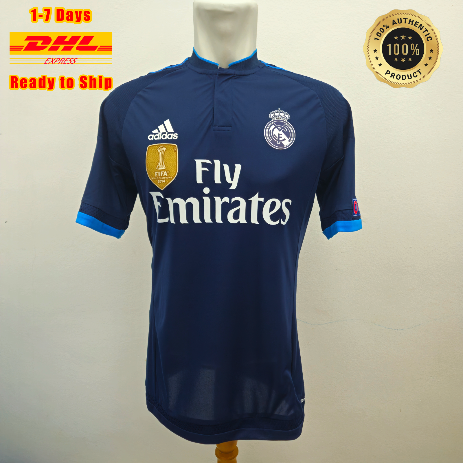 adidas Real Madrid 17/18ユニフォーム インポートS adidas Real Madrid Jersey T-Shirt | Bluebird | SVD USA