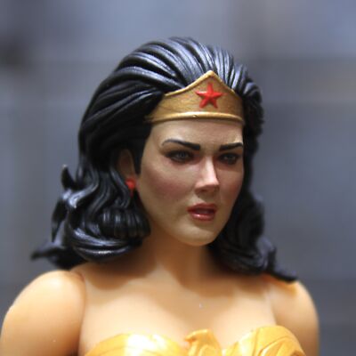 1/12 1/10 Custom DC Universe Lynda Carter Wonder Woman v2 Head Sculpt