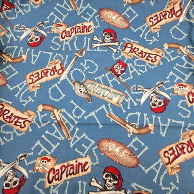 Treasure Island Fabric by Hoffman California Intl Fabrics Pirates 1.25 Yards