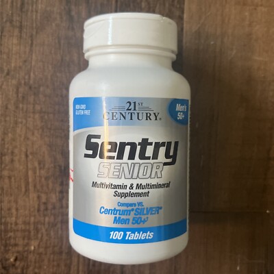 Sentry Senior, Multivitamin & Multimineral Supplement, Men's 50+, 100 Tablets