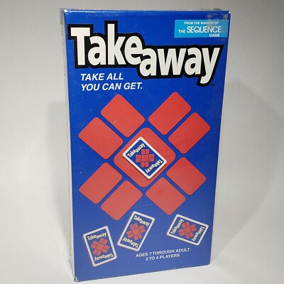 VTG Take Away Card Game by Jax Ltd 2000 From Makers Of Sequence Factory Sealed
