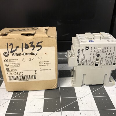 ALLEN BRADLEY 100-C23D10 100-C23*10 CONTACTOR 3 POLE 220-230V 50HZ SER C (LA21W)