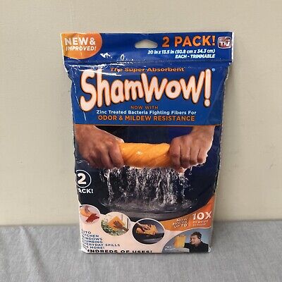 NEW SHAMWOW 2 Pack Super Towels As Seen On TV ''FREE SHIPPING'' Benefits Charity