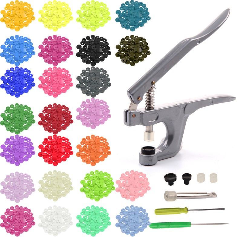 350 stücke T5 SNAPS Druckknopf 25 Farben Druckknöpfe Nähfrei Buttons Knopf Set