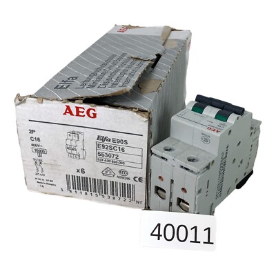 SET 4x C16 2x C10 ! AEG Elfa E92 C10 Elfa E92S C16 Leistungschutzschalter