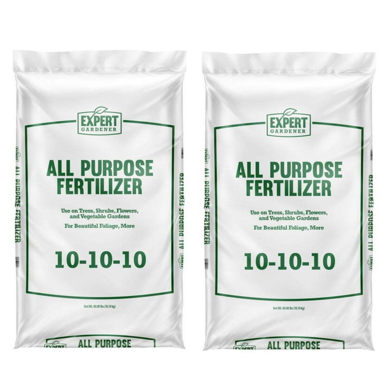 2 Pack 10-10-10 Fertilizer All Purpose Plant Fertilizer Gardening Planting 40 lb