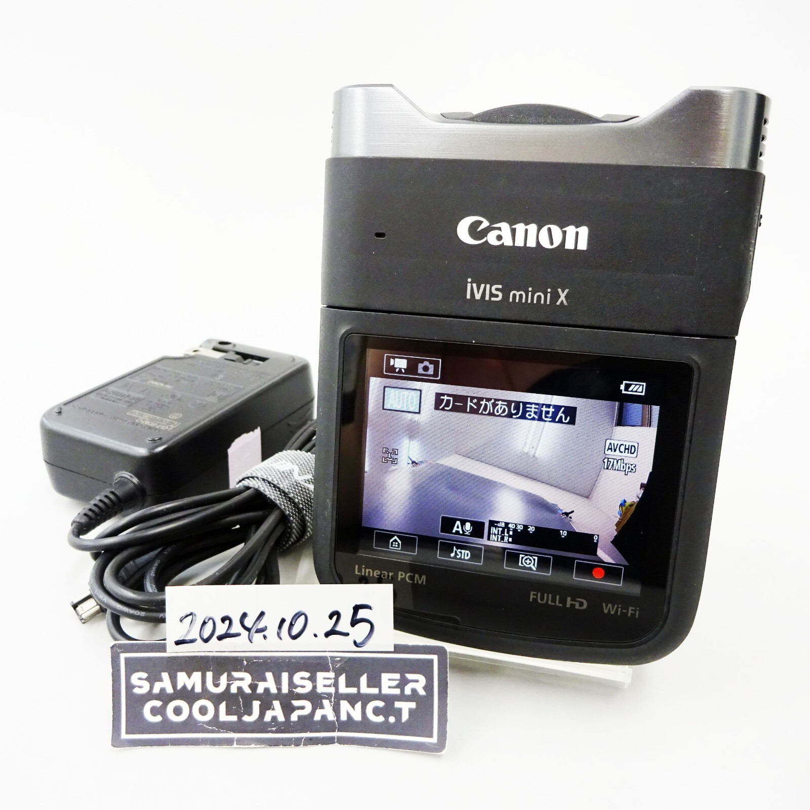 【稀少品】Canon iVIS mini X ビデオカメラ 純正バッテリー付き 希少品】Canon iVIS mini X ビデオカメラ 純正バッテリー付き