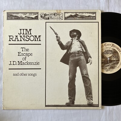 Jim Ransom    The Escape Of J.D. Mackenzie And Other Songs 12'' LP 1976 RARE