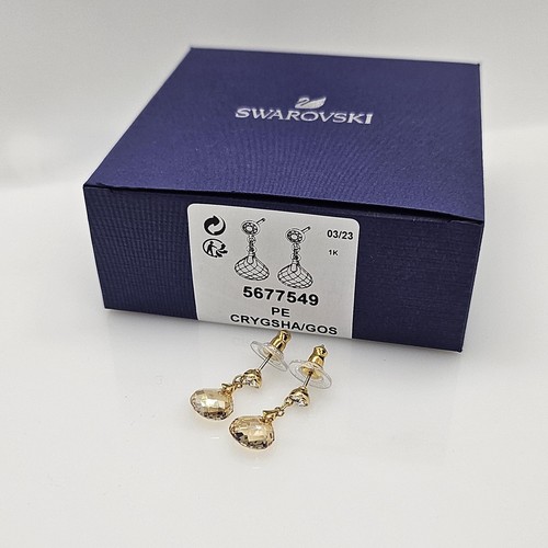 Swarovski Ohrringe Tessa Drop Ohrhänger Goldfarben