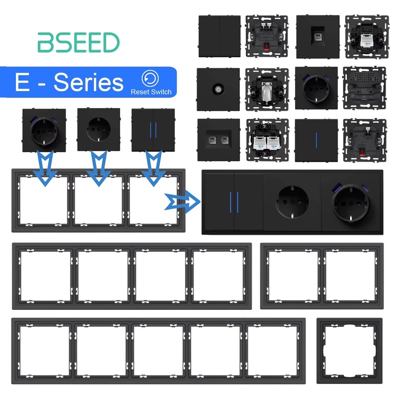 Button Reset Switch Module USB Phone Charge Socket Parts Wall Light Switch Key I