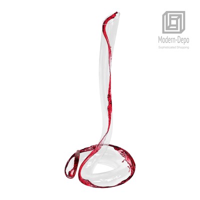 Crystal Wine Decanter Liquor Decanter for Wine, Beer, Snake Shape for Home Decor