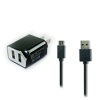 Wall Home Charger+6ft USB Cord for Cricket Alcatel GLIMPSE 5002C, APPRISE 5002R