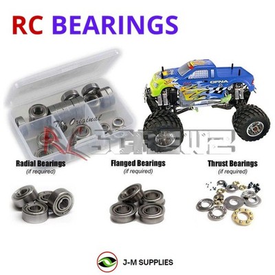 RCScrewZ Metal Shielded Bearings ofn025b for OFNA Titan Twin 1/8 MT 34212 | KIT