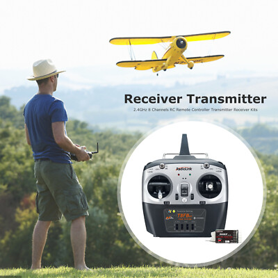 2.4GHz Remote Controller Transmitter Kits 8 Channels RC Receiver for RC Aircraft