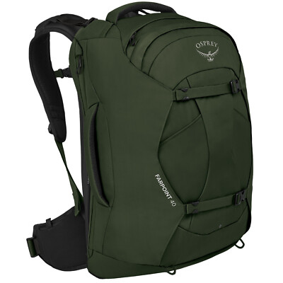 Osprey Farpoint 40 Liter Travel Backpack Suitcase Green NEW