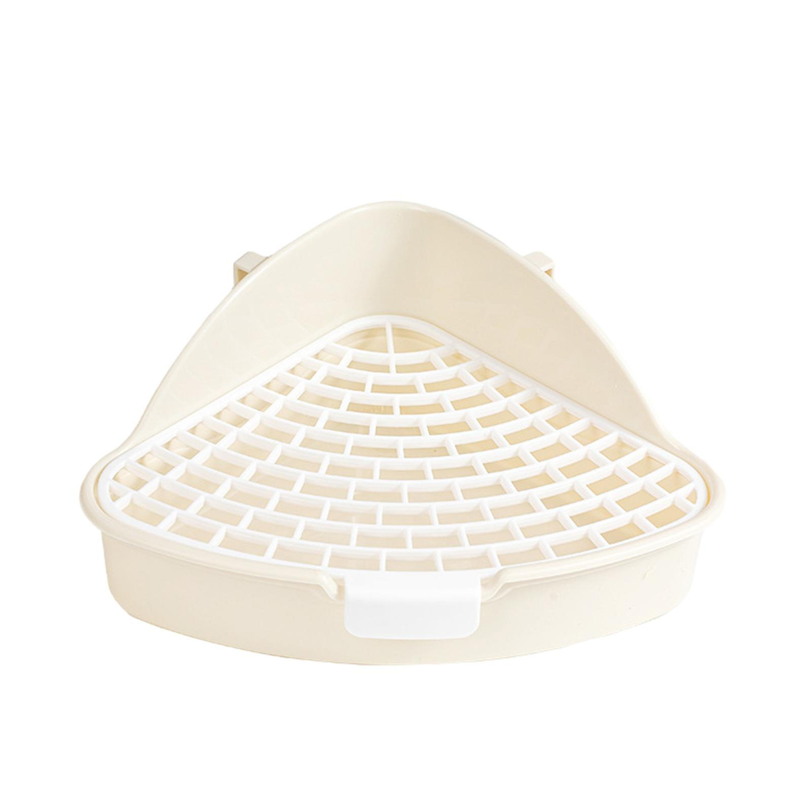 Small Pet Toilet Tray Rabbit Guinea Pig Litter Tray Toilet Triangle Corner Box