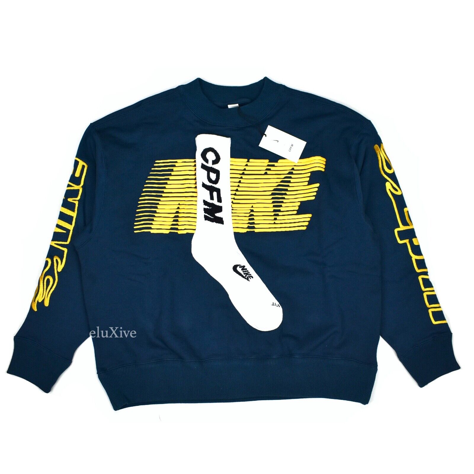 NWT Cactus Plant Flea Market Nike CPFM Logo Sock Sweatshirt NWT Cactus Plant Flea Market Nike CPFM Logo Sock Sweatshirt