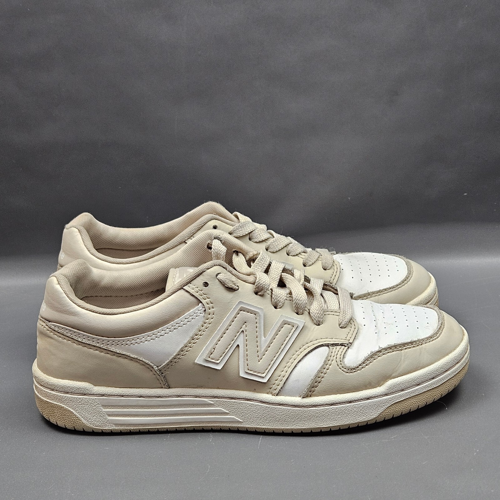 スニーカー New Balance Two-tone leather 480 sneakers New Balance Leather sneakers 480 two-tone accents | The
