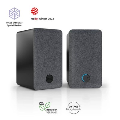 Nubert nuPro SP-200 Aktivlautsprecher, Schwarz, Inkl. Zubehör