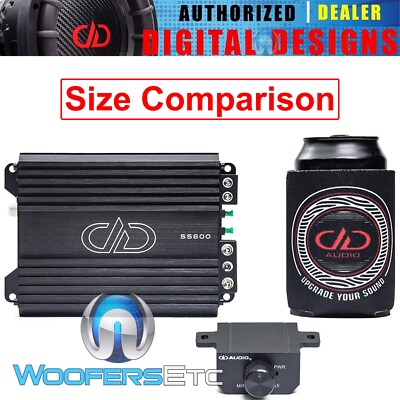 DD AUDIO SS600 SUPER SMALL MONOBLOCK 600W RMS SUBWOOFERS BASS 1-OHM AMPLIFIER