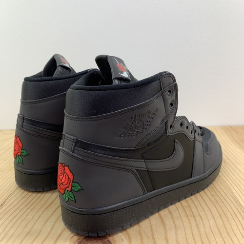 Nike Air Jordan 1 Retro High OG Size 10.5 Womens Rox Brown Black Red Roses