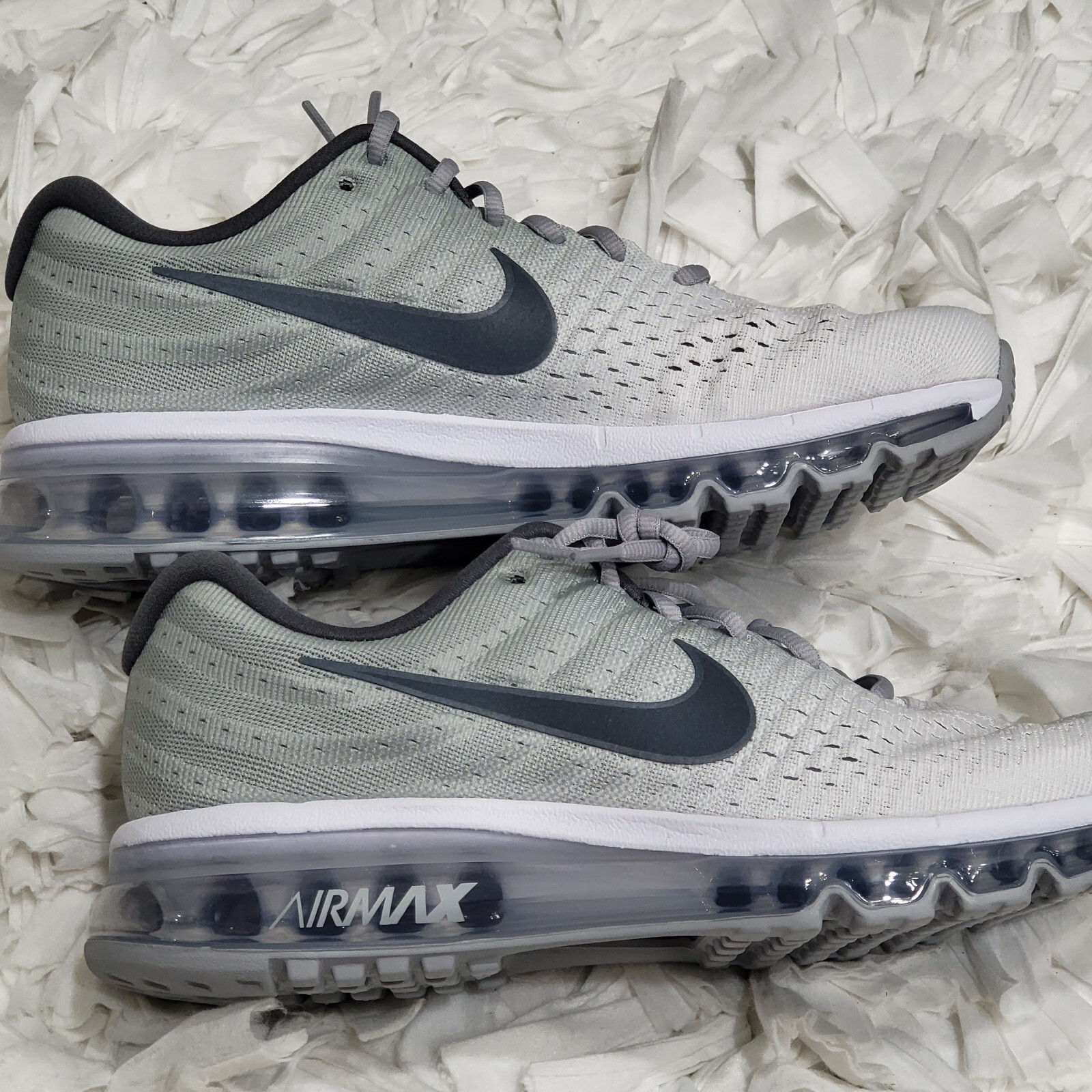 NEW MENS NIKE AIR MAX 2017 WOLF GREY SZ 9 | eBay