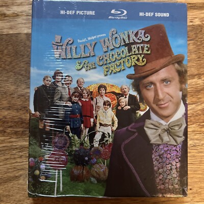 Willy Wonka & the Chocolate Factory (Blu-ray 1971) Gene Wilder (Digibook) SEALED