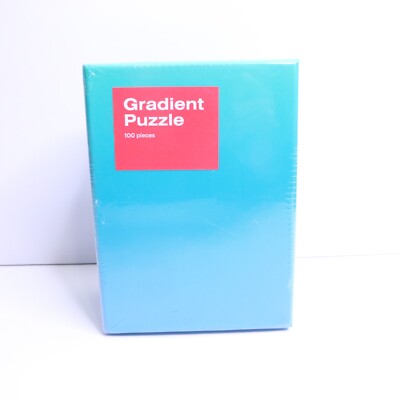 Areaware Gradient Puzzle 100 Pieces Small 11 x 15 Blue/Green Bryce Wilner Sealed