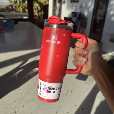 Stanley Target Exclusive Valentine s Day Ruby Hearts Red 30oz Tumbler 2025