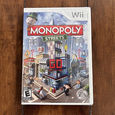 Monopoly Streets (Nintendo Wii, 2010) New Factory Sealed