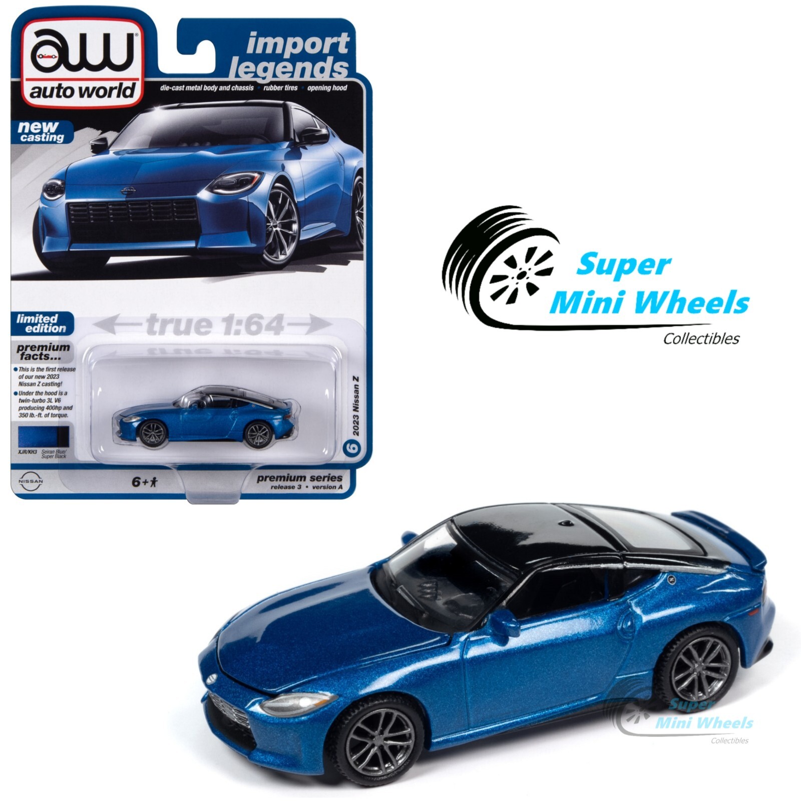 Auto World 1:64 2023 Nissan Z – Blue | eBay