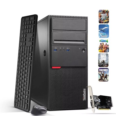 Lenovo Tower Gaming Desktop PC i5-6500 64GB 2TB SSD 2TB HDD Nvidia 1050Ti Win 10