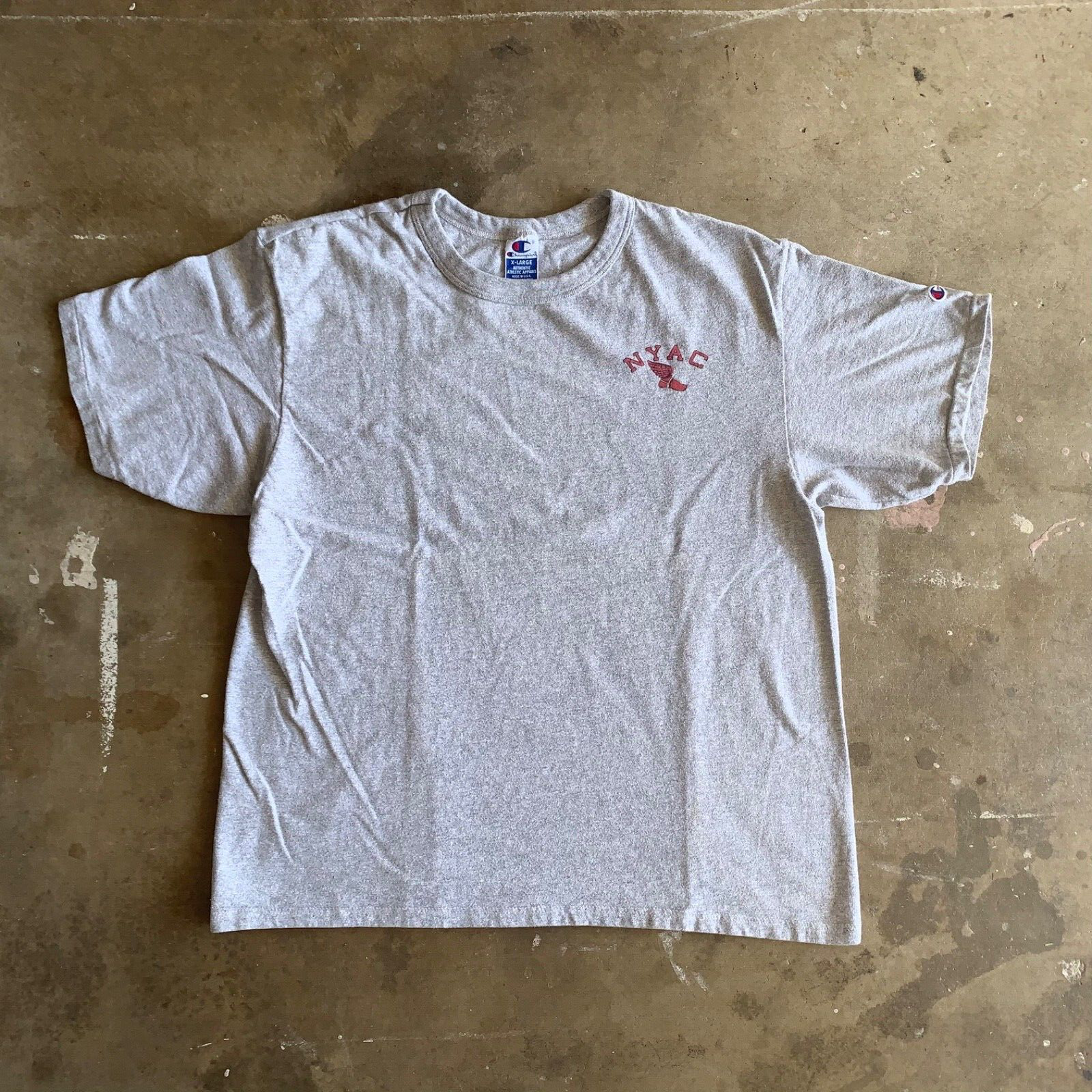 90s VINTAGE NEW YORK ATHLETIC CLUB NYAC CHAMPION USA T-SHIRT